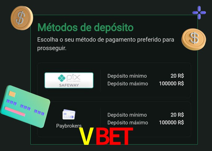 O cassino VBETbet oferece uma grande variedade de métodos de pagamento